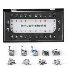AZ Dental Orthodontic Self-Ligating Brackets Roth 0.022 Hook 345+4pcs 1st Tubes