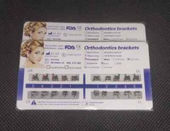 100 Sets Dental Orthodontic Metal Brackets Standard Roth 022 345 hooks Mesh Base