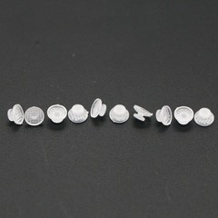 US 100Pcs/Pack Dental Ortho Ceramic Clear Lingual Buttons Bondable Round Base