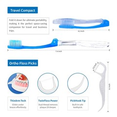 Travel Braces Care Kit – 7-Piece Orthodontic Essentials for On-the-Go White