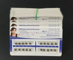 100Sets Dental Orthodontics MIM Monoblock Brackets Mini Edgewise 022 no hooks
