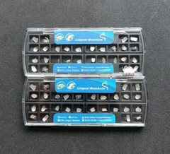28Pcs Dental Orthodontic Metal Lingual Brackets Brace Buccal Tubes 28pcs/set