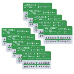 1-100×Dental 20Pcs/kit Monoblock Metal Bracket Brace Mini Roth 022 345 Hooks