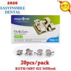 Dental Brackets Metal Braces Orthodontic Mini Roth/MBT 022” 345Hooks Mesh Base