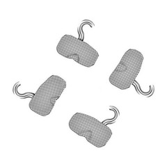 Dental Ortho Bondable Buccal Tube With Sliding Crimpable Hook 1st Molar MBT/Roth