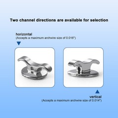 AZDENT Dental Orthodontic Bondable Lingual Buttons with Hole Round 10pcs/Bag
