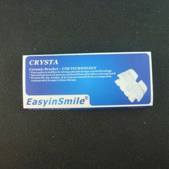 20pcs Clear Ceramic Dental Braces Brackets Roth .022 345 Hooks for Orthodontics