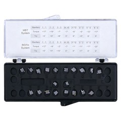40pcs Dental Orthodontic Ceramic Brackets clear Braces Roth/MBT 022 Hooks 3-4-5