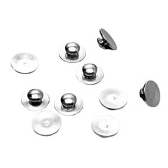 10x Dental Orthodontic Metal Lingual Buttons Bondable Round Mesh Base for Braces