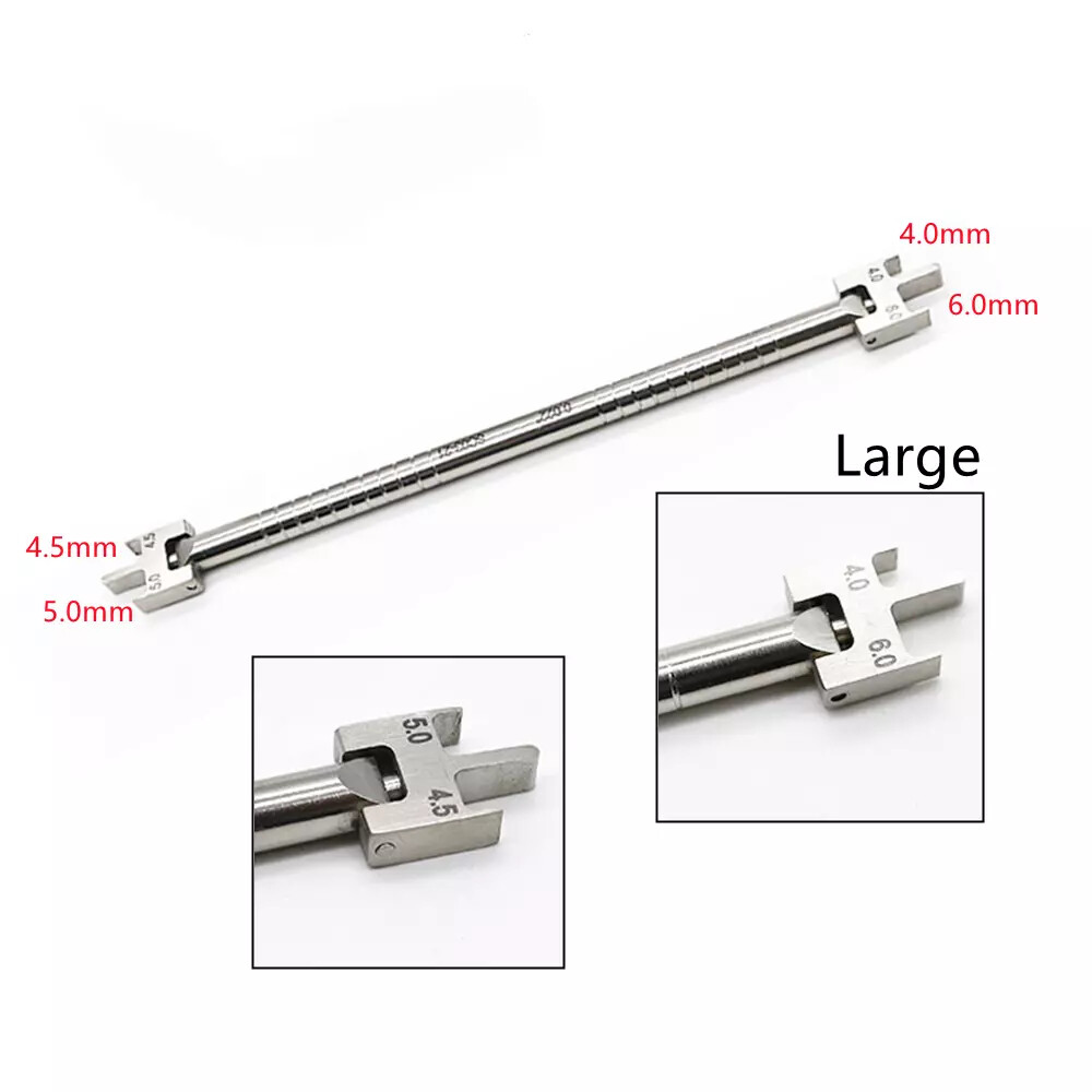 Dental Orthodontic Articulated Angle Placement Positioner Bracket Gauge 3 Size