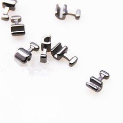 1 Pack 10 Pcs Dental Orthodontic Crimpable Hooks Short Type Stainless Steel