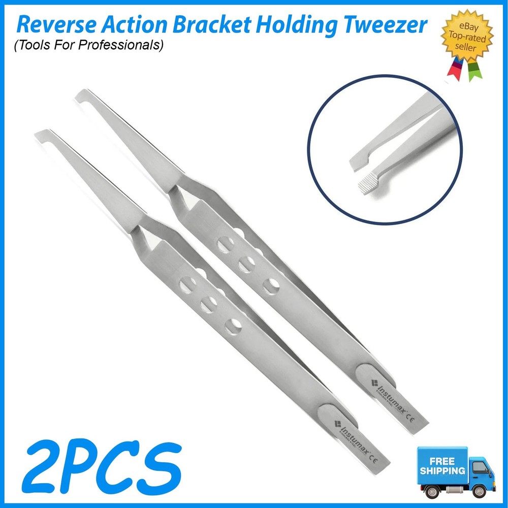 Premium Reverse Action Bracket Holding Tweezer for Accurate Bracket Placement