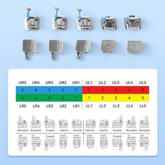 Dental Orthodontic Self Ligating Braces Bracket Mini Roth.022 Hooks 345
