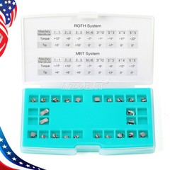 AZDENT Dental Ortho Self-ligating Brackets Braces Mini Roth MBT.022 Hooks 345