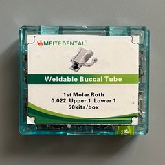 50Set Dental Orthodontic Weldable Buccal Tubes 1st Tube Roth MBT 022 No-cov/Cov