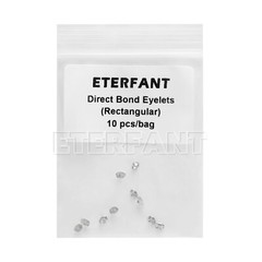 10PCs ETERFANT Dental Ortho Lingual Buttons Direct Bondable Eyelet Rectangular