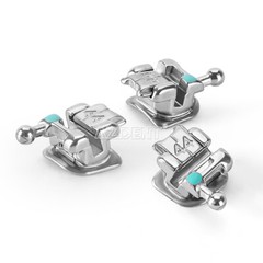 AZDENT Dental Metal Self-Ligating Brackets Braces Mini Roth.022 Hooks 345 USA