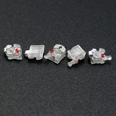 Dental Orthodontic Self Ligating Brackets Braces Ceramic Roth MBT 022 345 Ormco