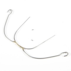 Dental Orthodontic Stainless Steel Hook 6 Sizes Extraoral Face Bow With Cuspid