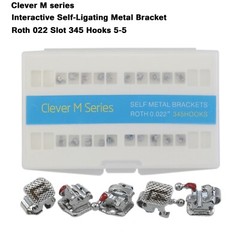 Dental Orthodontic Self Ligating Brackets Braces Metal Ceramic Roth MBT Empower