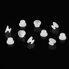 10 Pcs/Pack Dental Orthodontic Composite Ceramic Clear Lingual Button Bondable
