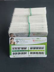 100Sets Dental Orthodontic MIM Monoblock Metal Brackets Mini Roth 022 345 hook