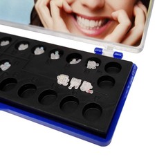 20Pcs Dental Orthodontic Ceramic Brackets clear Braces Roth/MBT 022 Hooks 3-4-5