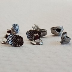 Dental Orthodontic Direct Bond Eyelet Rectangular Mesh Base Lingual Buttons