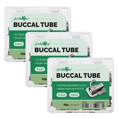 50Sets Dental Orthodontic Buccal Tube 1st Molar Bondable Non-Conv Roth.022 Mesh