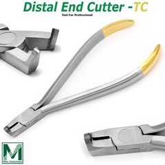 Orthodontic TC Distal End Cutter Hard Wire Bracket Holding Tweezers Dental Plier