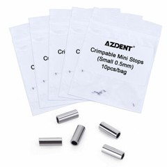 Dental Orthodontic Crimpable Hooks Mini Stops 0.5mm/0.8mm AZDENT 10pcs /Bag