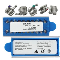 10 Kits Brackets Orthodontic Braces Metal MIM Mini Roth 022 345 Hooks 5-5 OC