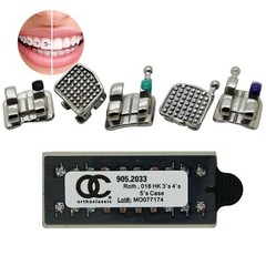 US Dental Mini Brackets Orthodontic Metal Braces ROTH MBT MIM 022 345 Hooks