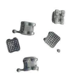 Dental Orthodontics MIM Monoblock Brackets Mini Edgewise 022 345hooks Mesh Base