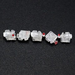 Dental Orthodontic Ceramic Self Ligating Brackets Roth MBT 022 Damon Clear Ormco