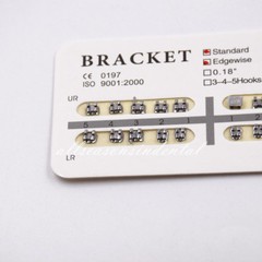 Dental Ortho Brackets Braces Metal 0.22” Slot Standar Edgewise No/ 3 /345 Hooks