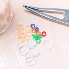 100Pcs/Bag JMU Dental Orthodontic Neon Intraoral Elastic Non-Latex Rubber Bands
