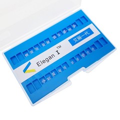 Elegan Dental Sapphire Brace Orthodontic Ceramic Brackets Aesthetic MBT 022 3H