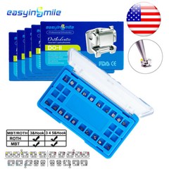 Dental Self-ligating Brackets Orthodontic Metal Braces MINI MBT/ROTH 022 3/345