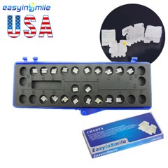 1Pack Orthodontic Ceramic Bracket 022 345W/H mesh Base Dental MINI Brace ROTH/MB