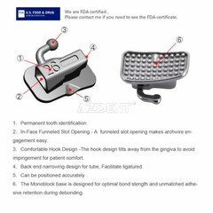 Dental Ortho Self-Ligating Bracket Braces/Bonding Light Cure Resin Composite Kit