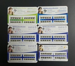 50Sets Dental Orthodontic Brackets Mini Roth/MBT/Edgewise 022 345/no Hooks