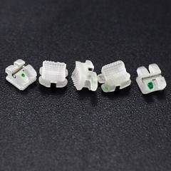 Dental Orthodontic Ceramic Brackets Braces Metal Slot Mini Roth 018 3 Hook 3M