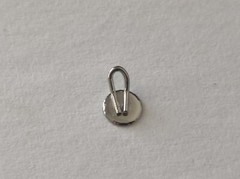 10pcs Dental Lingual Buttons With Traction Hook Mesh Base Round Long Short