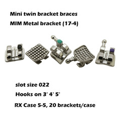 US Dental Mini Brackets Orthodontic Metal Braces ROTH MBT MIM 022 345 Hooks