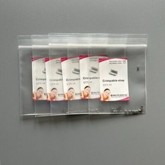 50 Pcs Dental Orthodontic Crimpable Hook Stop Stainless Steel 5 Bags