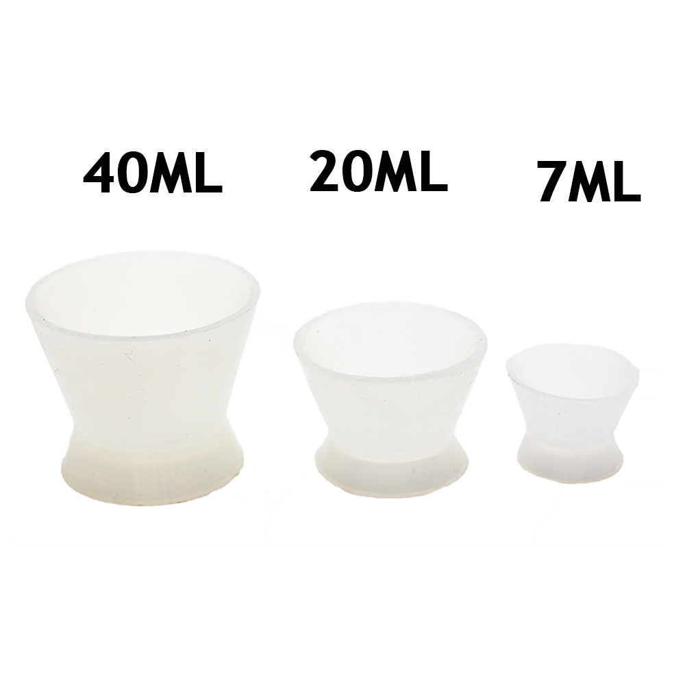7ml Flexible Dappen Dish for Dental Lab Silicone Mixing Bowls 20pcs