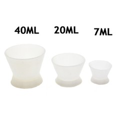 7ml Flexible Dappen Dish for Dental Lab Silicone Mixing Bowls 20pcs