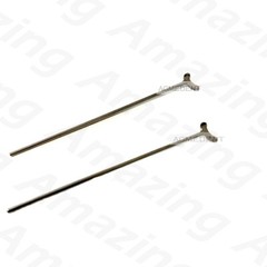 20Pcs 0.8mm Dental Ball Retainer J Clasp Oblique Clasps Bars Y-Type Scheu Style