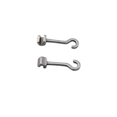 10 Pack Dental Orthodontic Crimpable Split Curved Hooks Left Right 5.4mm 2.1mm